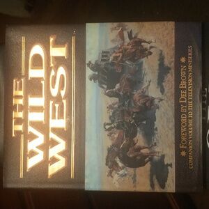 The Wild West hit TV mini-series Companion Book Coffee Table Book Warner's Bros